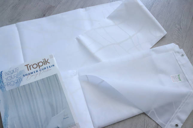 Штора для ванної довга 180x220 см Marble Tropik, фото 2