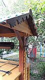 Дерев'яний колодязь "Добротний" з дубовою столешньою і дверцями. На велике кільце., фото 8