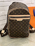 Рюкзак жіночий портфель Louis Vuitton Луї Вітон LV коричневий, фото 2