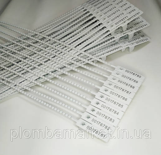 Пломбы пластиковые Пломба контрольная Оптима 25 см номерная охранная ...
