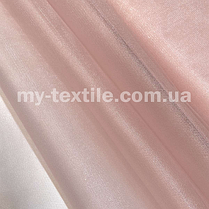 Тканина фатин м'який (Kristal Tul) Світла Пудра
