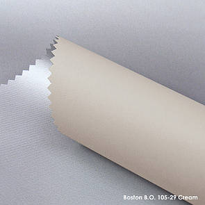 Рулонні штори. Тканинні ролети Boston Термо Blackout. Кремовий,