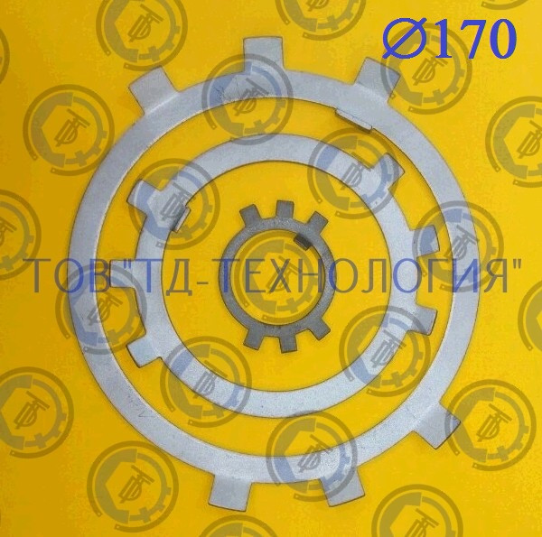 Шайба стопорна багатолапчаста Ф170 за ГОСТ 11872-89, DIN 5406.