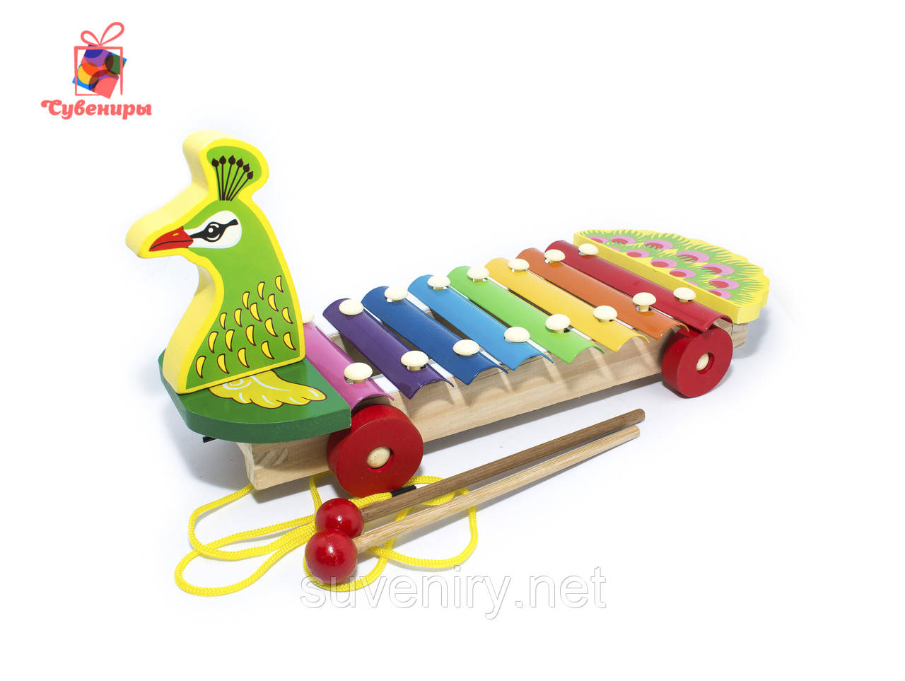 Дитячий музичний дерев'яний ксилофон