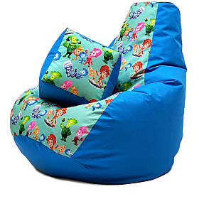 Крісло Мішок Оксфорд з м'який Пуф Безкаркасне крісло Груша ХL 130*90см Оксфорд