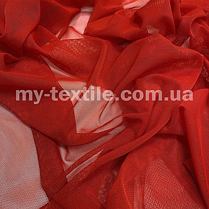 Сітка стрейч 150 см однотонна Червоний