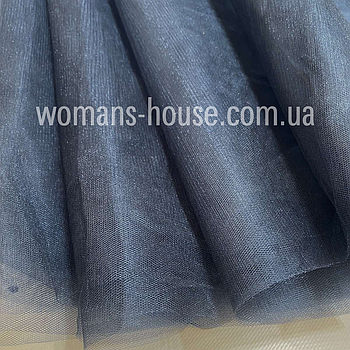 Фатин м'який (Kristal Tul) Темно-сірий