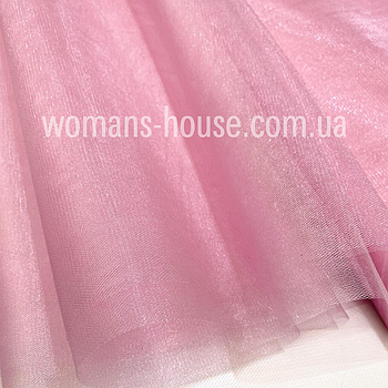 Фатин м'який (Kristal Tul) Рожевий