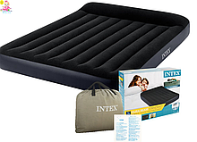 Велюр ліжко Intex 64143 з підголовником 152-203-25 см