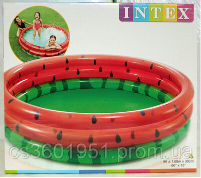 Бассейн Intex 58448 "Арбуз", размером 168-38см