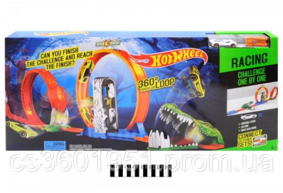 Гоночный трек Hot Wheel 6763 Крокодил хот вилс 2 металлические машинки аналог