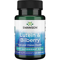 Лютеїн і чорниця, Swanson, Lutein & Bilberry, 120 капсул