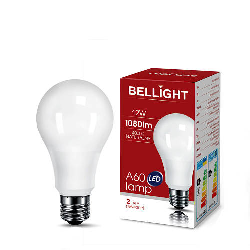 Купить Лампа светодиодная Bellight LED A60 230V 12W 4000K, цена 45 — Prom.ua
