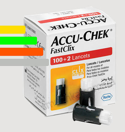 Ланцет Акку-чек Фасткликс 102шт.- Accu-Check Fastclix, фото 1