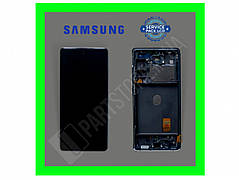 Дисплей Samsung G780 Blue S20 FE (GH82-24219A) сервісний оригінал у зборі з рамкою