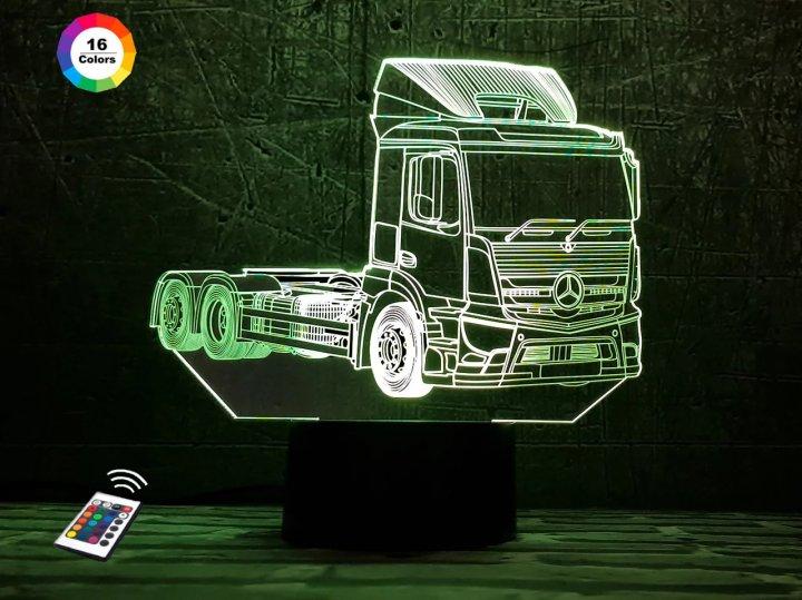 3D нічник "Автомобіль 28" (ВОЛІЧНЕ ЗОБРАЖЕННЯ) + пульт ДК + мережевий адаптер +батарейки (3ААА) 3DTOYSLAMP, фото 1
