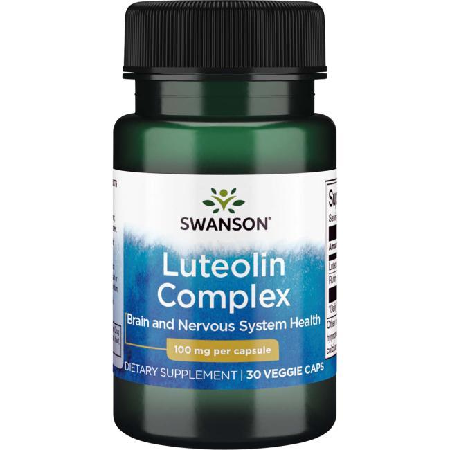 Лютеолиновый комплекс для мозку, Luteolin Complex, Swanson, 100 мг, 30 капсул