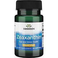 Зеаксантин для зрения, Zeaxanthin, Swanson, 4 мг, 60 капсул