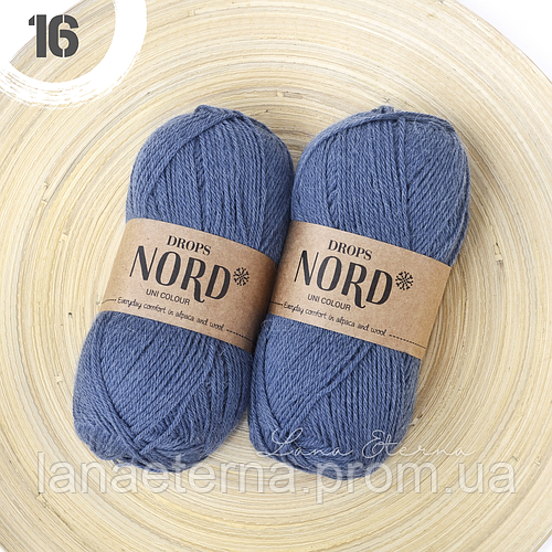 Купить Пряжа DROPS Nord 16 Синий джинс, цена 128 ₴ — Prom.ua (ID ...