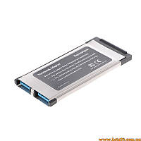 Адаптер USB 3.0 Express Card 34mm 2 порта USB3.0 адаптер для ноутбука экспресс кард 34мм
