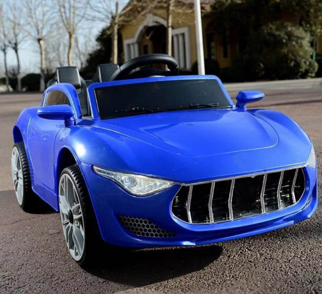 Дитячий електромобіль Maserati (2 мотори по 25W, 2 акумулятори, MP3) Baby Tilly T-7637 BLUE Синій