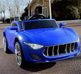 Дитячий електромобіль Maserati (2 мотори по 25W, 2 акумулятори, MP3) Baby Tilly T-7637 BLUE Синій