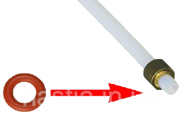 Т 140328059 (NM02.028) Гумовий ущільнювач(на тефлонофі трубки, червоні), OR 2015