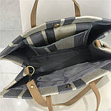 Тканинна сумка-шоппер в синю смужку, фото 8