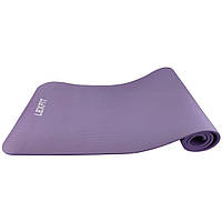 Килимок для фітнесу (килимок для йоги, мат) LEXFIT 1см фіолетовий