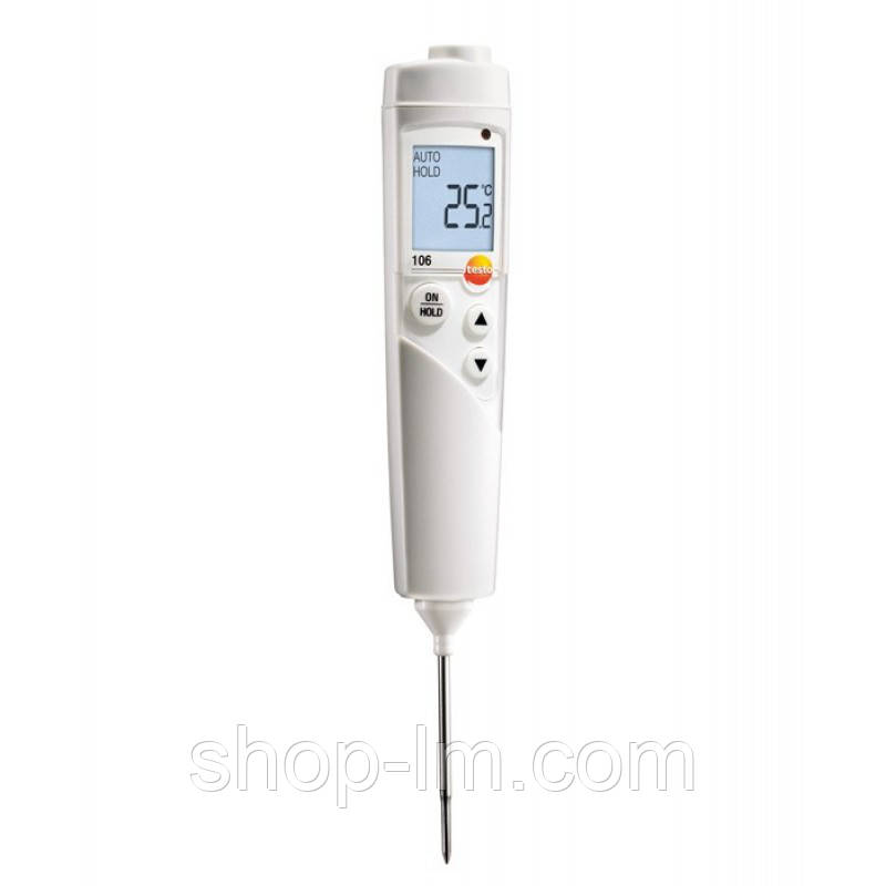 Термометр кулінарний testo 106 (-50...+275 °C; ±0,5 °C) IP67. Сертифіковані HACCP. Німеччина