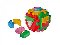 Детская универсальная пластиковая развивающая игрушка сортер Умный Малыш Логика 1 куб логика для ребенка