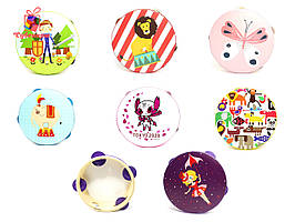 Дитячі дерев'яні бубни різні малюнки
