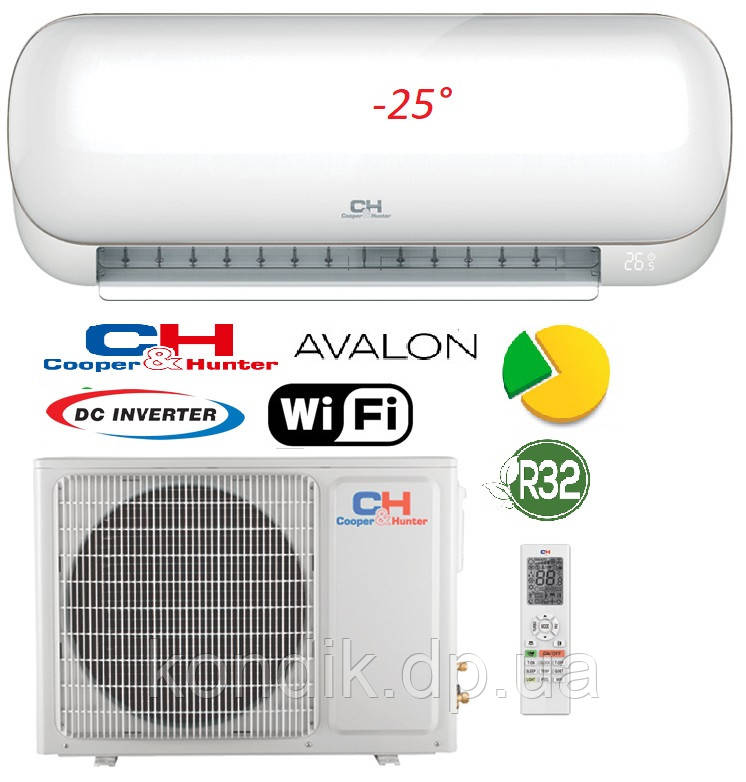 Кондиціонер Cooper&Hunter CH-S09FTXB Avalon Inverter