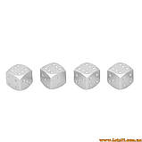 4шт Ковпачки на ніпель у формі Ігрових кісток ковпачок колеса ігрові кістки, фото 2