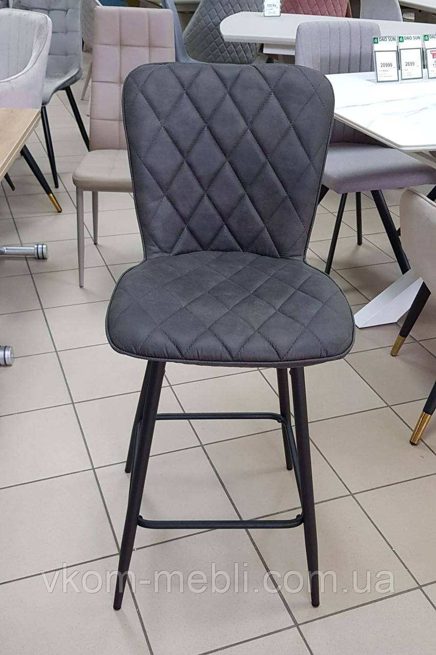 Стілець барний темно сірий тканина DAOSUN DC 885A, фото 1