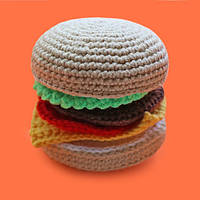МК іграшка "Бургер" або як використовувати залишки пряжі?