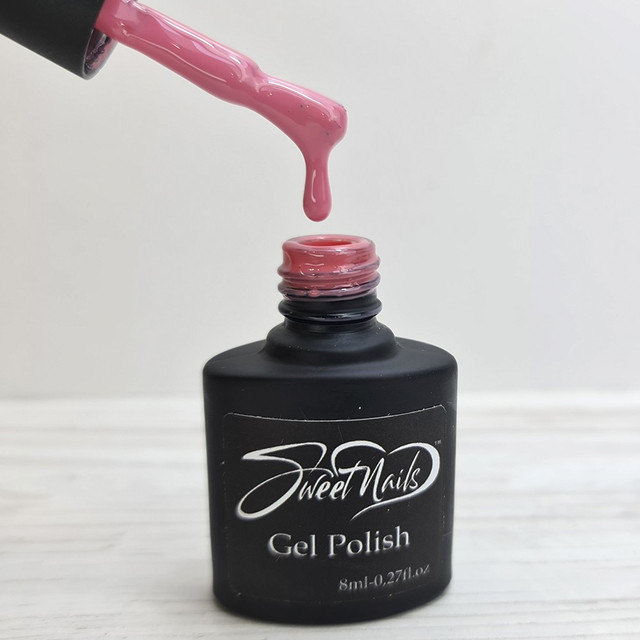 Гель лак для ногтей ярко-розовый 8мл Sweet Nails