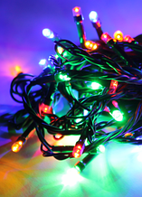 Гірлянда вулична дощик 100 L 8 м з перехідником, мультик