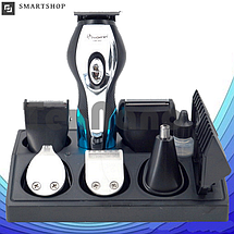 Машинка для стрижки GEMEI GM-562 11 в 1 - Бездротова акумуляторна машинка, тример, бритва, фото 2