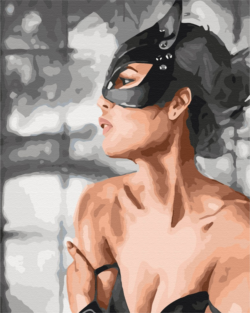 Картина за номерами 40х50 см Brushme Жінка-кішка (BS 51666), фото 1