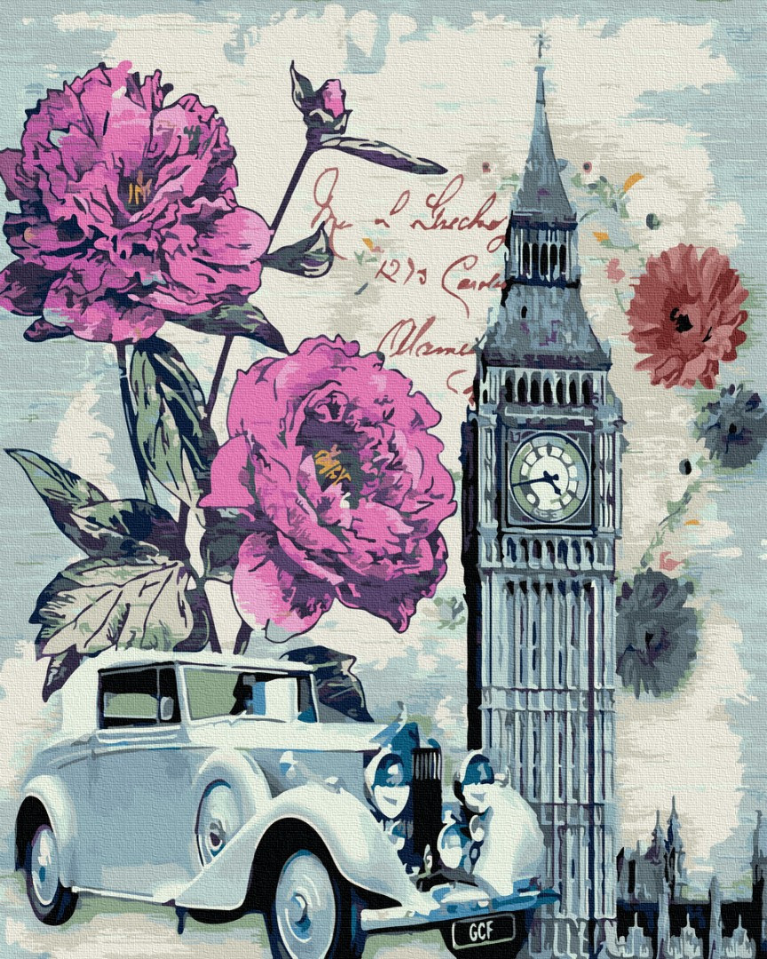 Картина за номерами 40х50 см Brushme Вінтажний Лондон (GX 34674), фото 1