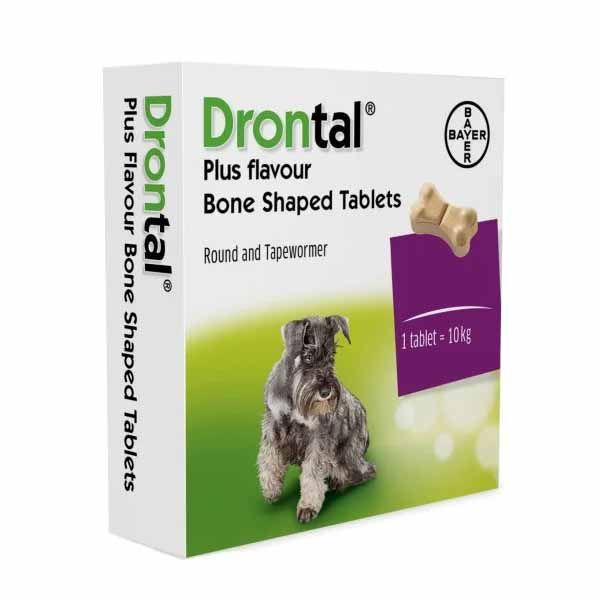 Дронтал Плюс (Drontal plus) таблетки зі смаком м'яса для собак. Антигельмінтик. 1 таб. на 10 кг 6