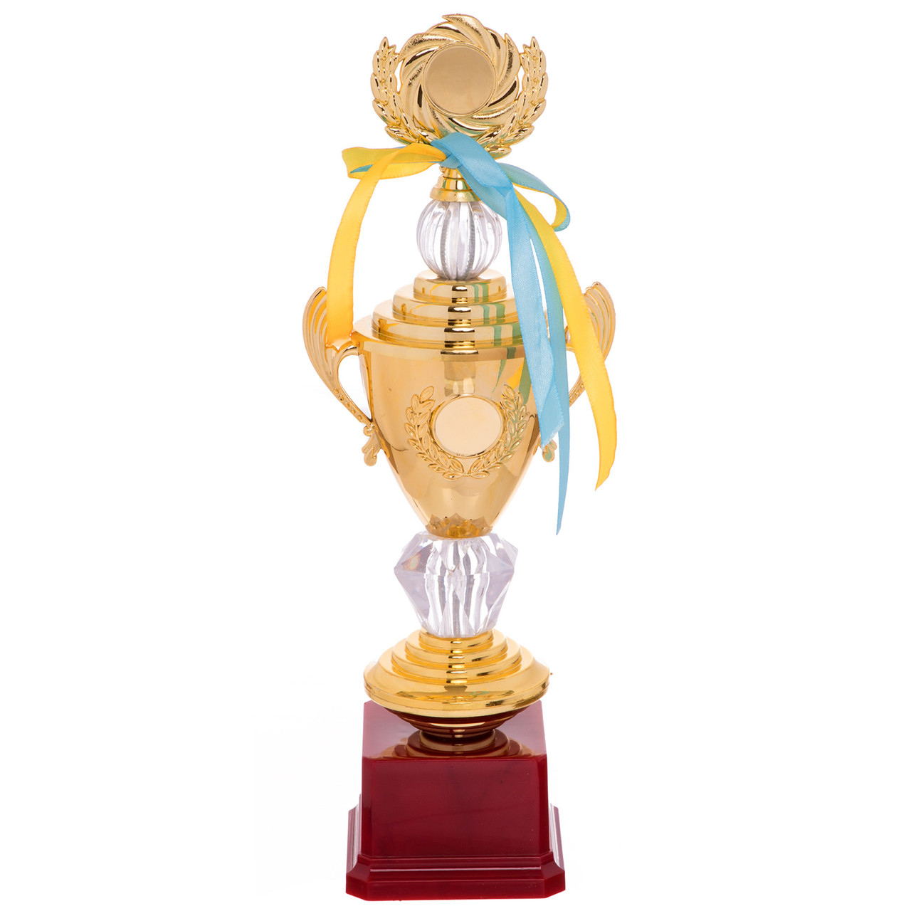Кубок спортивний із ручками та кришкою приз спортивний SP-Sport K978A висота 33 см Gold