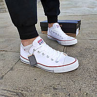 Кеди Converse Chuck Taylor All Star White кеди конверси низькі текстильні літні чоловічі