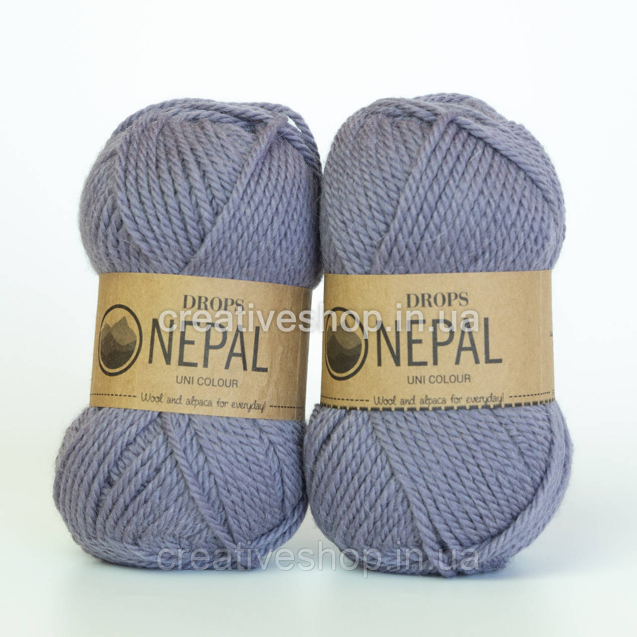 Пряжа Drops Nepal (колір 4311 grey/purple)