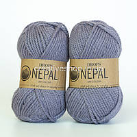 Пряжа Drops Nepal (цвет 4311 grey/purple)