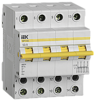 Выключатель-разъединитель трехпозиционный ВРТ-63 4P 50А IEK (MPR10-4-050)