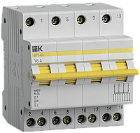 Выключатель-разъединитель трехпозиционный ВРТ-63 4P 16А IEK (MPR10-4-016)