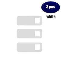 Защитная шторка крышка заглушка для веб камеры 3 шт Webcam Privacy для телефона ноутбука планшета FR3Z Белая