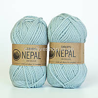 Пряжа Drops Nepal (цвет 7120 light grey green)